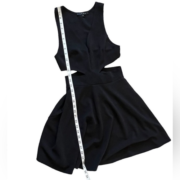 SNAP Black Low Cut Mini Dress - Size M - Picture 7 of 10